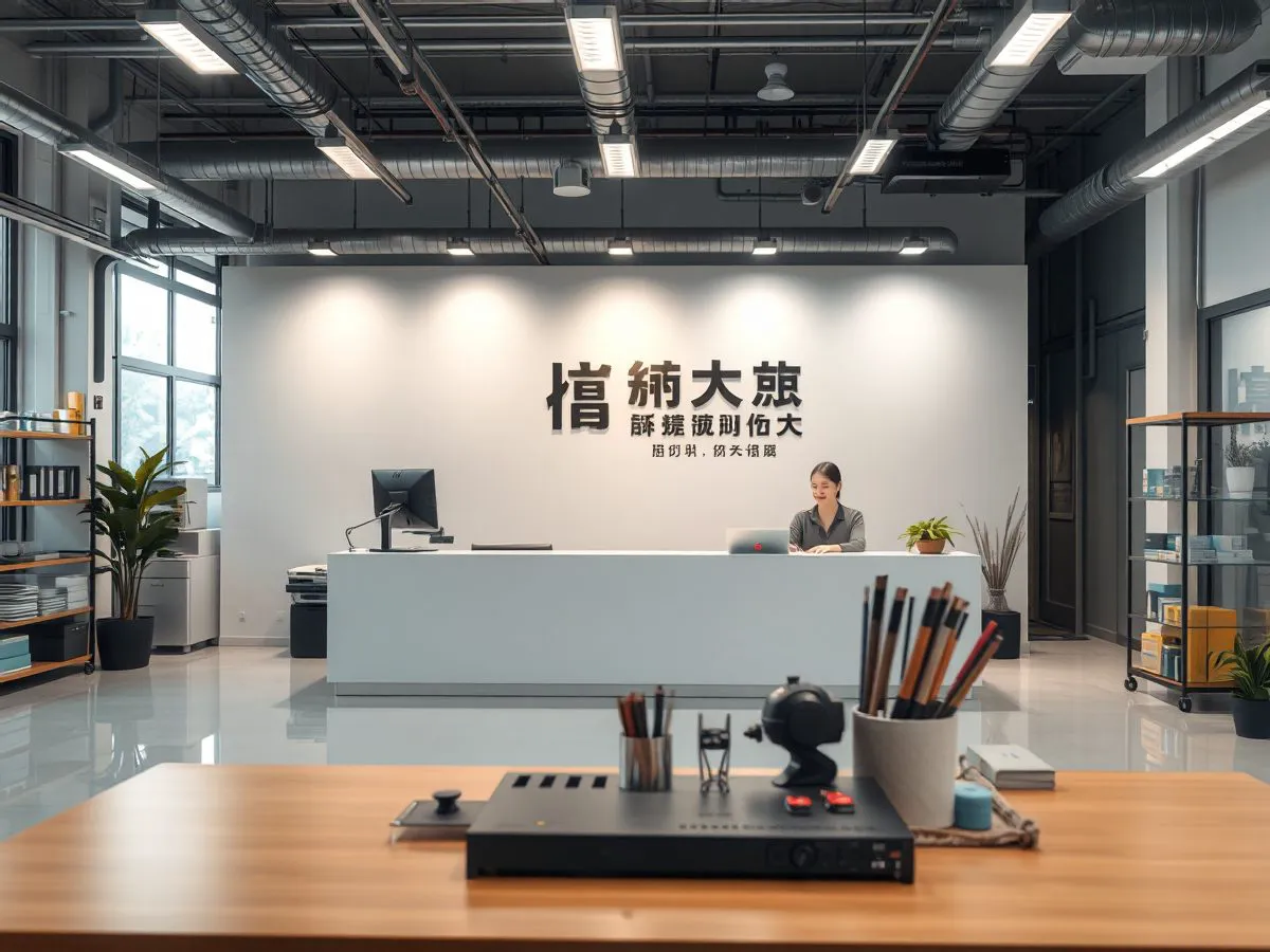 企业接待区,客户到访咨询场景